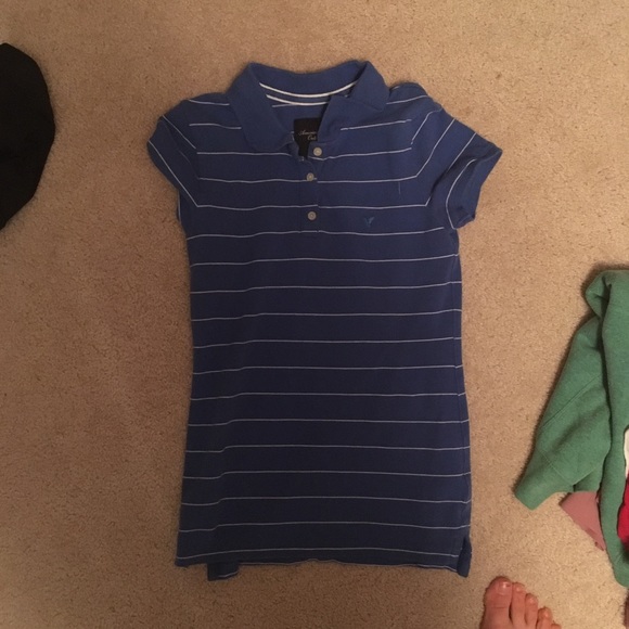 American Eagle Striped Polo - Picture 1 of 2